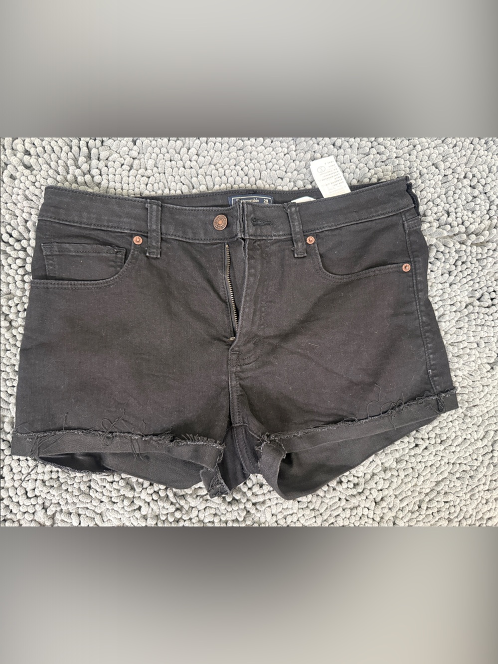 Abercrombie & Fitch Black Low Rise Shorts